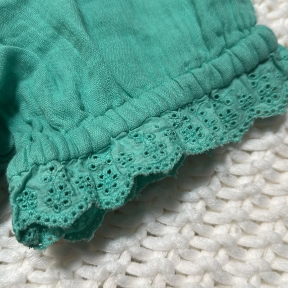 NWT Nordstrom Rack Seafoam Green Sundress with Puff Sleeves and V-Neck - Picture 4 of 10